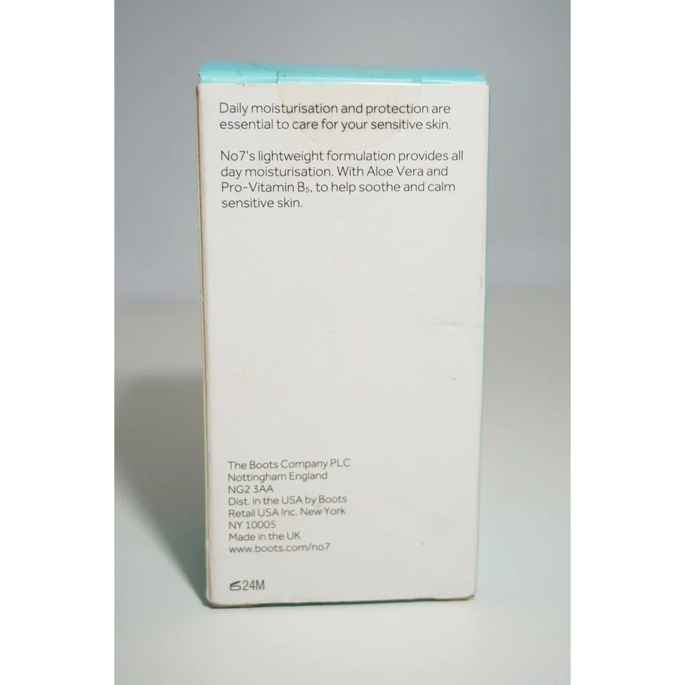 No7 Men's Sensitive Skin Daily Moisturizer Fragrance Free Hypo Allergenic 1.7 oz